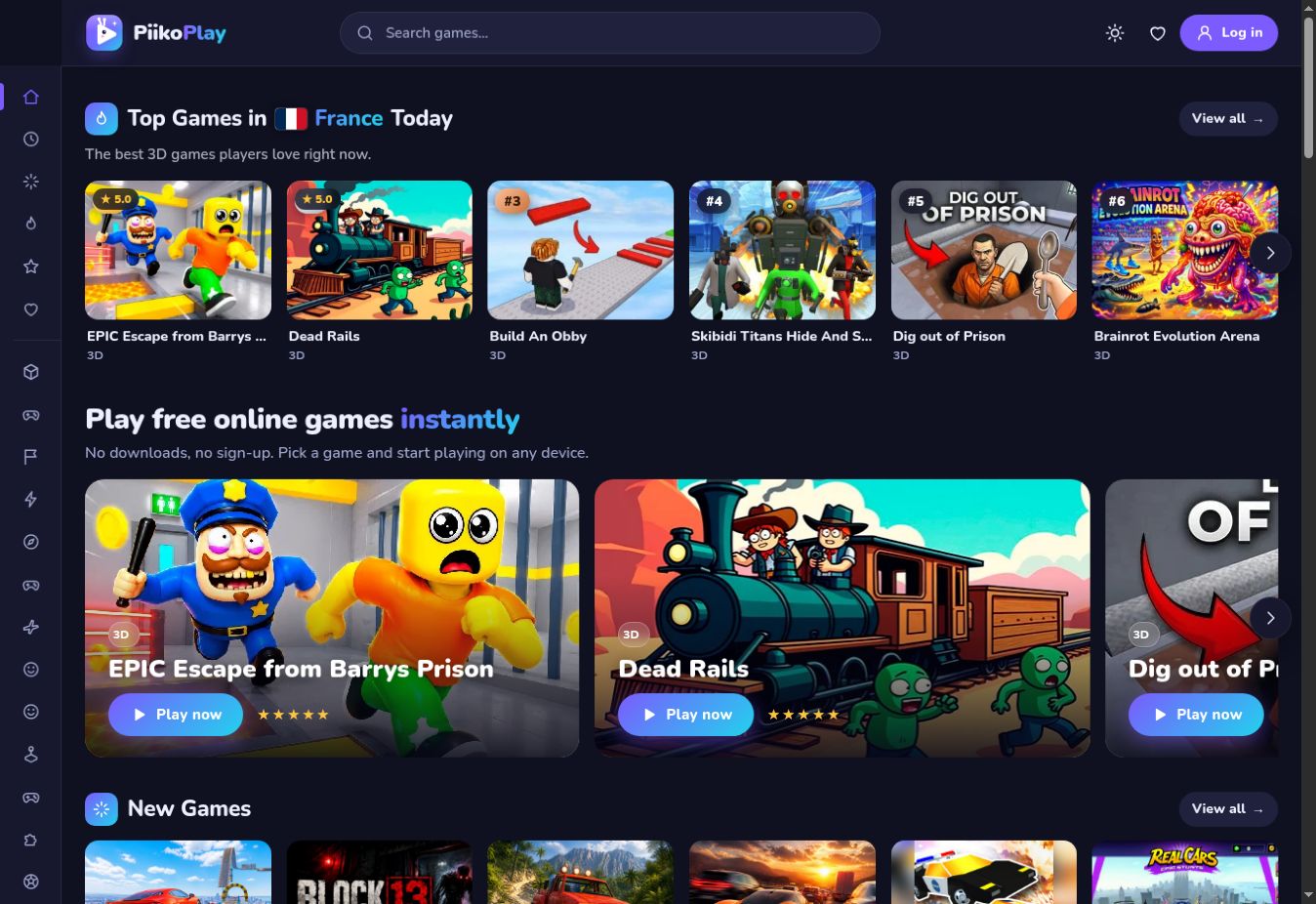 PiikoPlay website screenshot